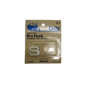 Dritz Swimsuit Bra Hook White Aluminum 1/2 Inch Set of 2